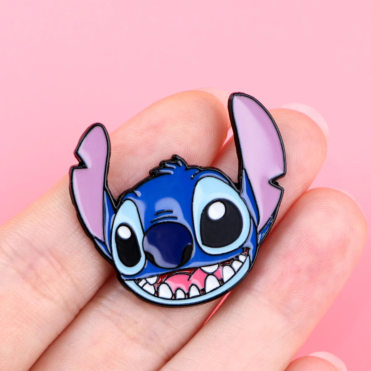 Cute Stitch Enamel Pin Cartoon Alien Brooch for Women Anime Jewelry Gift