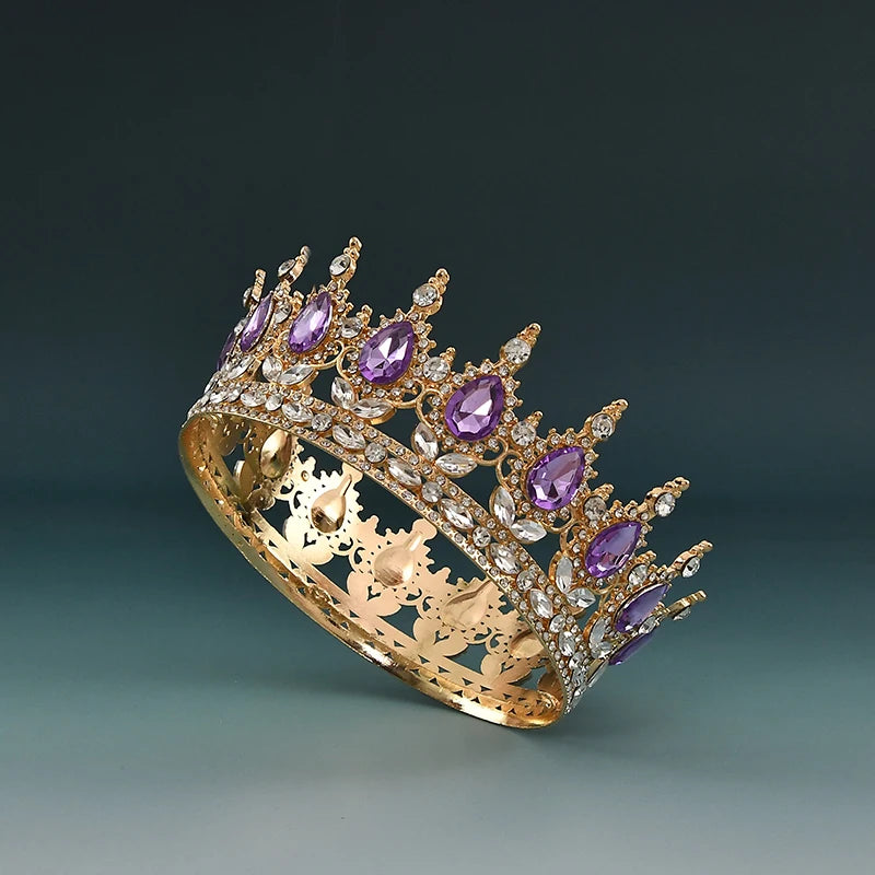 Elegant European Crystal Bridal Tiara For Weddings And Parties