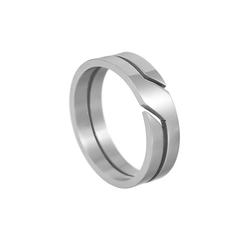 Stainless Steel Couple Ring Top Rated Customer Favorite Jewelry Steel Color