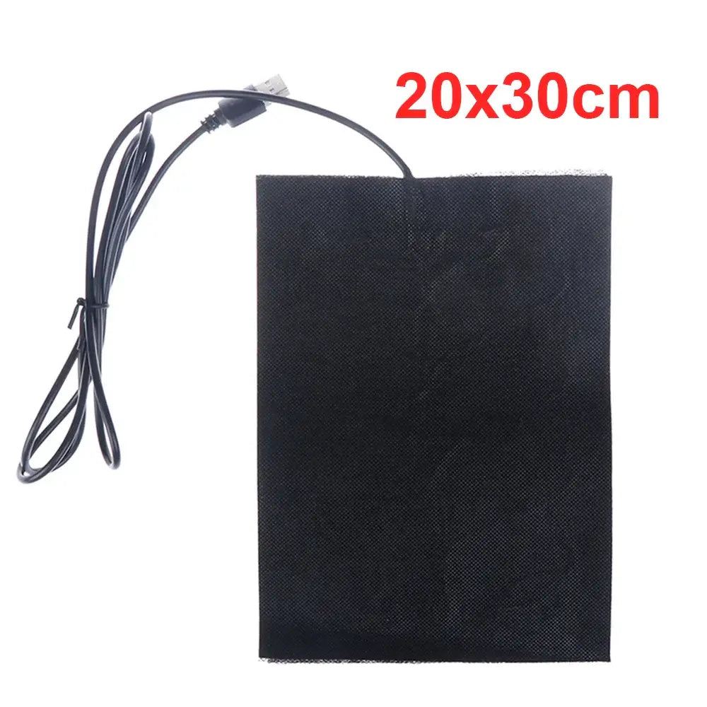 5V USB Warm Paste Pad Carbon Fiber Heating Pad Body Warmer 20cm x 30cm