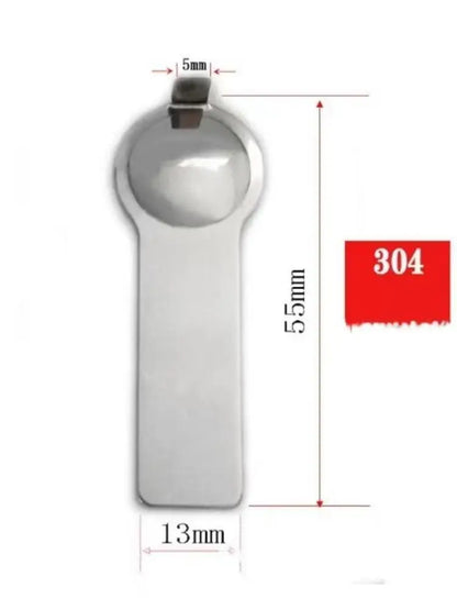 RAKOL Classic Stainless Steel Italian Chain Link Pendant for 9mm DIY Bracelet Making tool