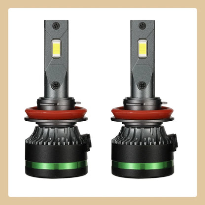2PCS Ultra Bright Copper Tube LED Headlights 120W 6000K
