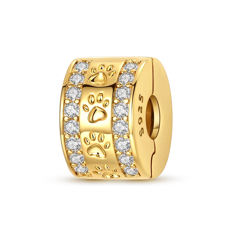 925 Sterling Silver Pumpkin Charm With Zircon Inlay