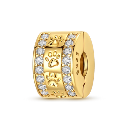 925 Sterling Silver Pumpkin Charm With Zircon Inlay