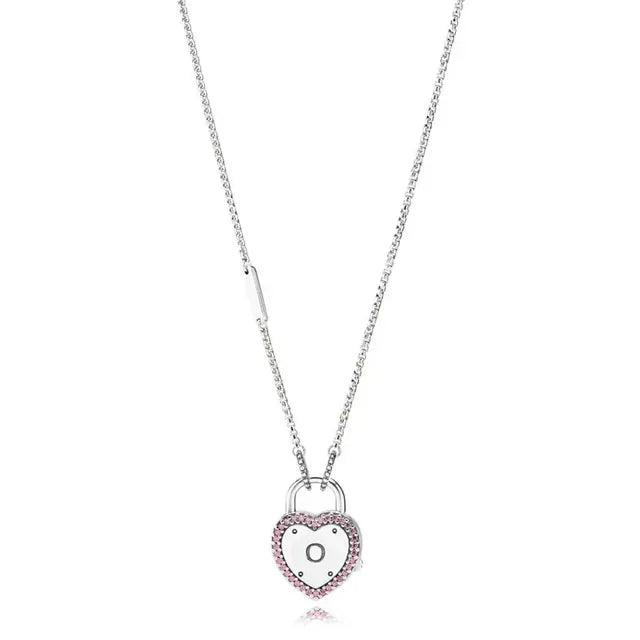 Elegant 925 Sterling Silver Heart Pendant Necklace for Women - Perfect Valentine's Day Jewelry Gift