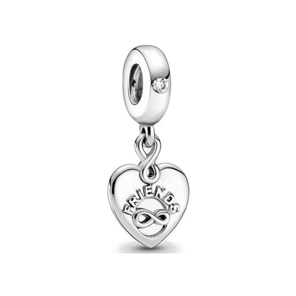 European Clip Safety Moon Star Family Tree Clover Beads for 925 Silver Bracelet Necklace Jewelry Accessories for Women