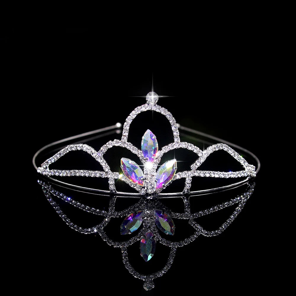 AINAMEISI Crystal Love Headdress - Exquisite Crown for Brides & Girls' Celebrations