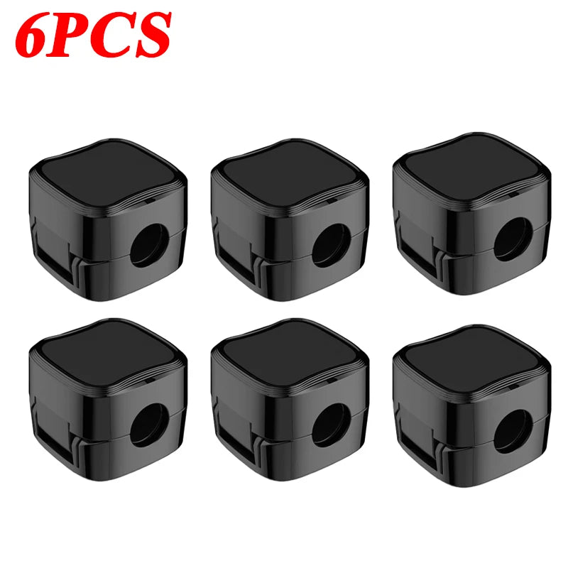 Magnetic Cable Clip With Adhesive Base 7.5mm Slot Wire Holder Cord Organizer For Home Office Desk Management