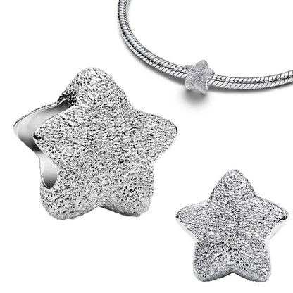 925 Sterling Silver Golden Round Charms with Horse Lion Castle Beads for DIY Womens Jewelry Gift