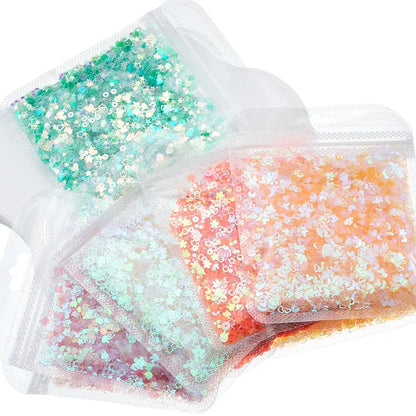 20 Gram 3 to 6 Millimeter Mixed Glitter Sequins Epoxy Resin Filler Material