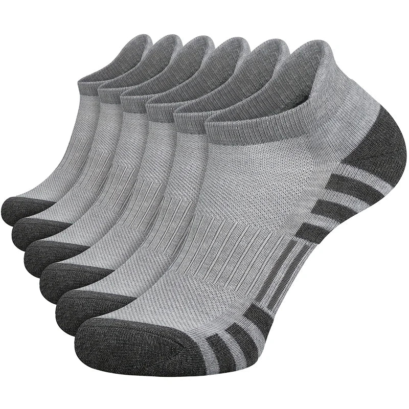 6 or 12 Pairs Men's Outdoor Gym Socks Soft Comfortable Ground-Grip Football Crew Socks Large Size