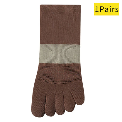 Trendy Non Slip Mesh Five Toe Yoga Socks For Women Pilates