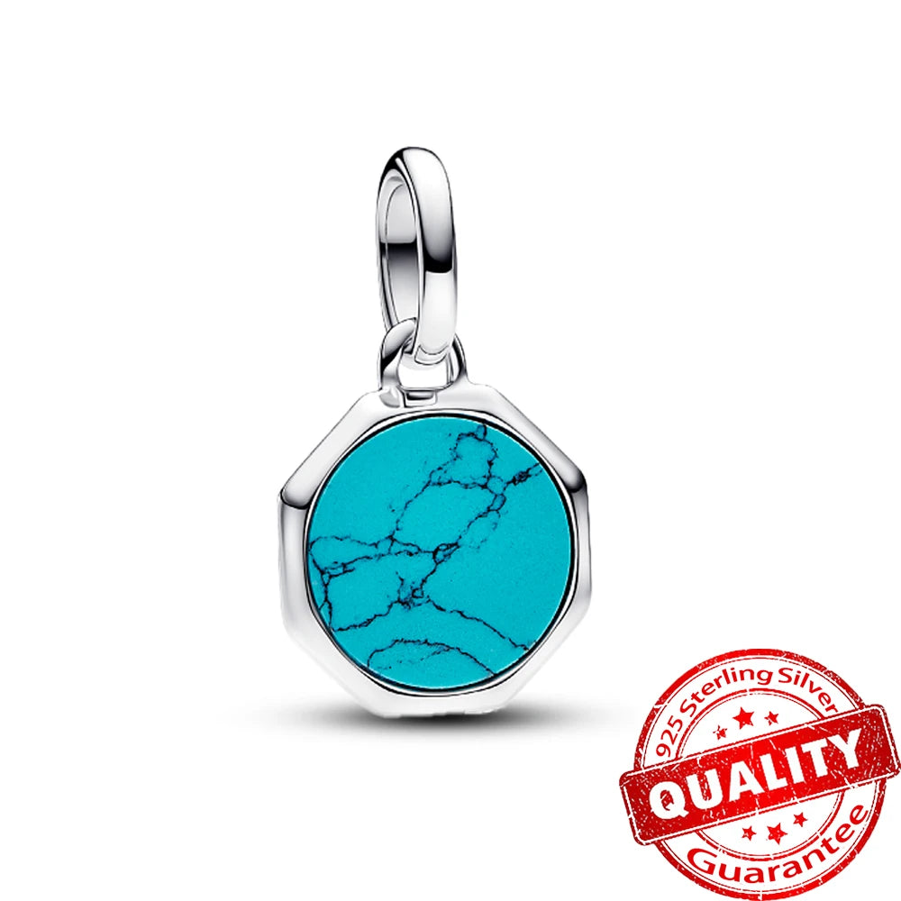 Elegant 925 Sterling Silver Pearl Heart Key Pendant for Bracelets and Necklaces FCC421