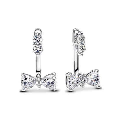 2025 European 925 Silver Moon Sun Bow Earrings Exquisite Charm Jewelry Gifts for Women