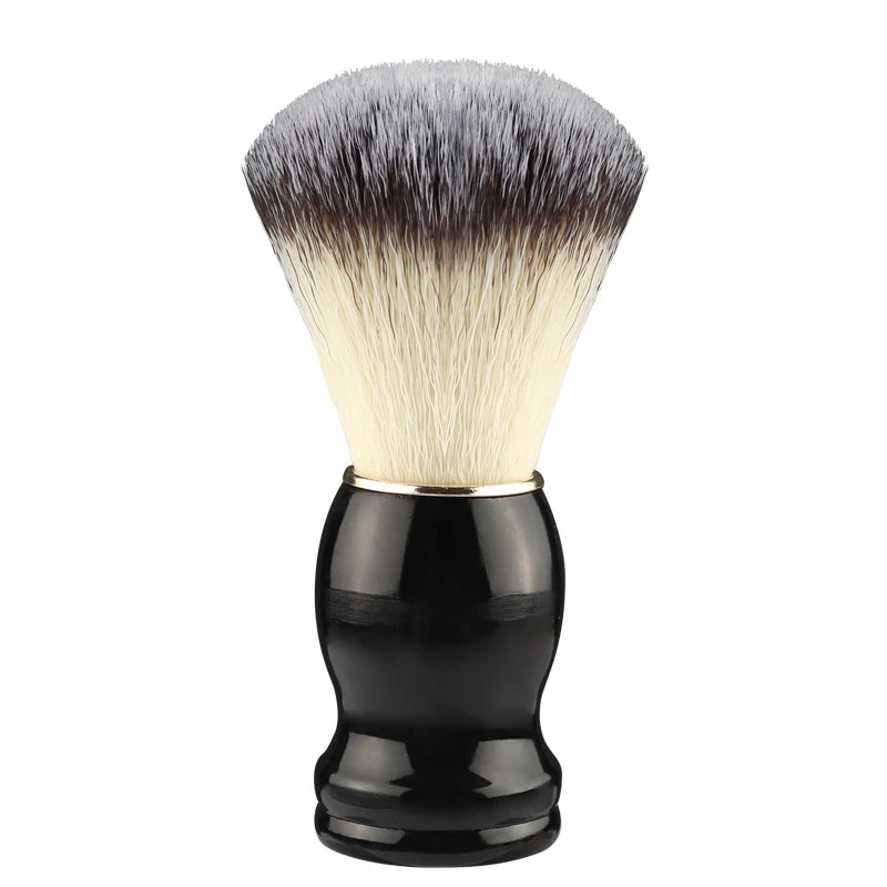 Premium Wooden Handle Bristle Shaving Brush for Men - Ideal for Beard Grooming and Facial Cleaning