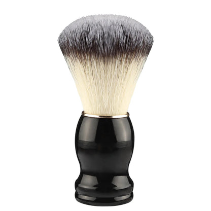 Premium Wooden Handle Bristle Shaving Brush for Men - Ideal for Beard Grooming and Facial Cleaning