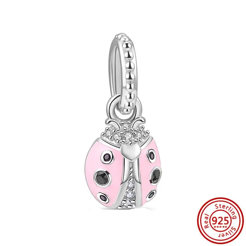 925 Silver Lucky Crown Butterfly Heart Family Tree Beads