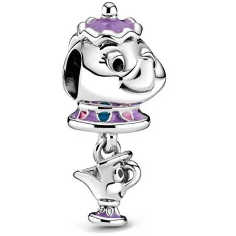 Disney Mickey and Minnie Ice and Snow Princess Charm Pendant for DIY Jewelry DL-047