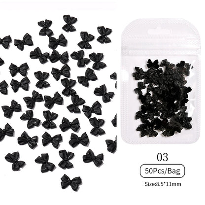 Kawaii Lollypop 3D Nail Art Charms Set with Resin Butterfly and Bear Rhinestones