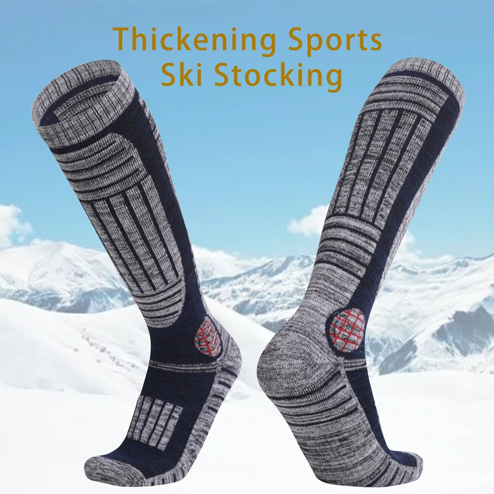 Thermal Winter Ski Socks Unisex High Elastic Thick Warm