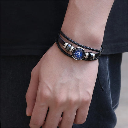 Zodiac Constellation Jewelry Set with Digital Watch and ID Bracelet