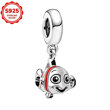 Disney 925 Sterling Silver Pixar Character Bead Charm