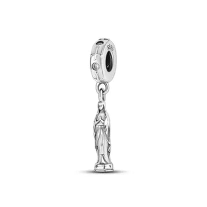 Lucky Leaf Dangle Bead Bracelet 925 Sterling Silver Plated DIY Jewelry Spacer B3992