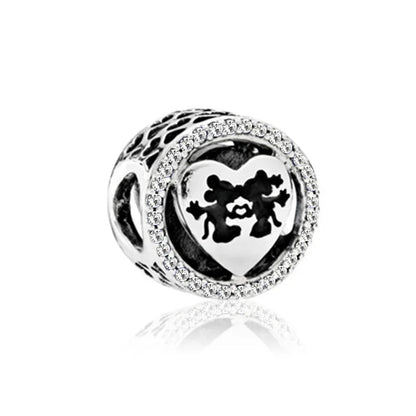 2025 Hot Selling 925 Silver Red Bow Rabbit Pendant Girl Beads for European Original Bracelet DIY Exquisite Jewelry