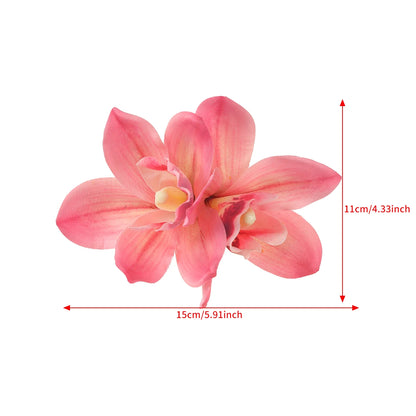 Bohemian Orchid Flower Hair Clips for Women Bridal Beach Wedding Hair Accessories