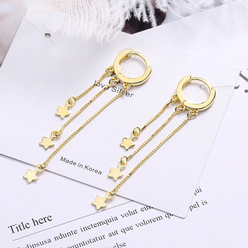 Elegant 925 Sterling Silver Zircon Stud Earrings for Women's Wedding and Engagement