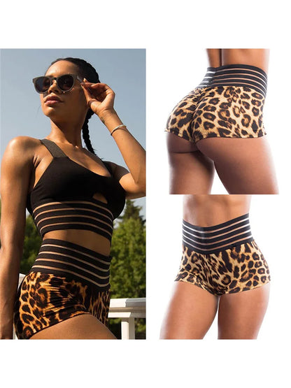 2024 High Waist Sports Shorts Women Push Up Fitness