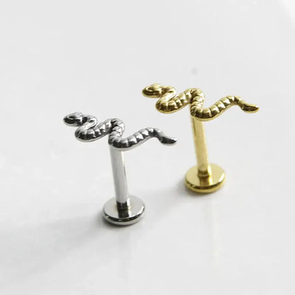 1PC Stainless Steel Punk Snake Earring and Nose Piercing Jewelry