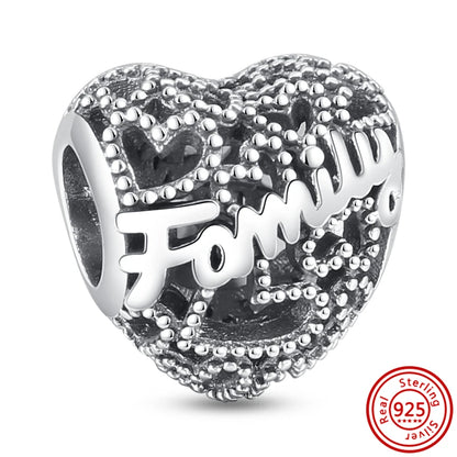 Silver Animal Hearts Infinity Crown Bead Charms Bracelet for Women 925 Sterling Silver Jewelry Y247