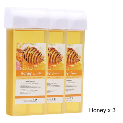 Painless Roll On Wax Cartridge with Honey and Aloe for Effortless Bikini and Body Hair Removal