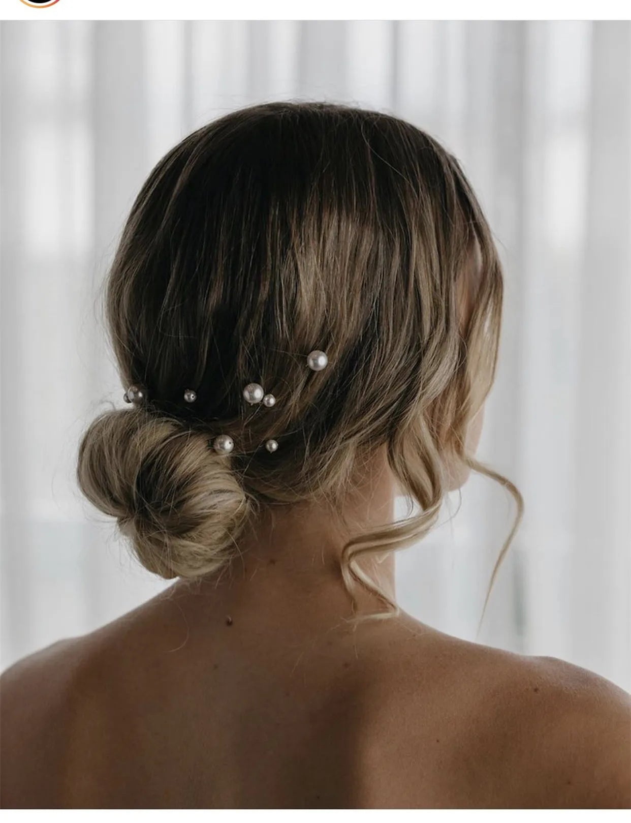 Elegant Bridal Rhinestone Hair Pins with Pearls for Wedding and Party