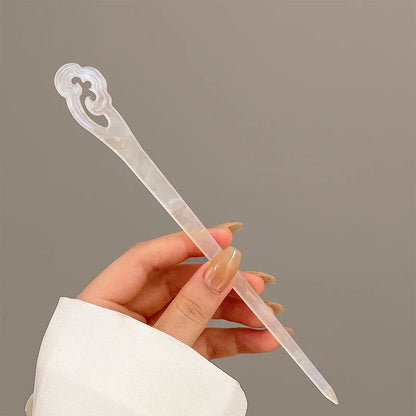 Vintage Chinese Acetate Resin Hair Stick for Women - Elegant Wedding Hairpin Jewelry Accessories