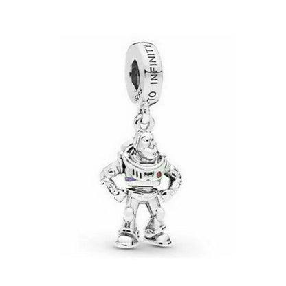Exquisite 925 Silver Heart-Shaped Beads with Deer Pendant for European Bracelets DIY Jewelry