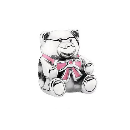 Pink Butterfly Axolotl Dangle Beads For 925 Silver Bracelet