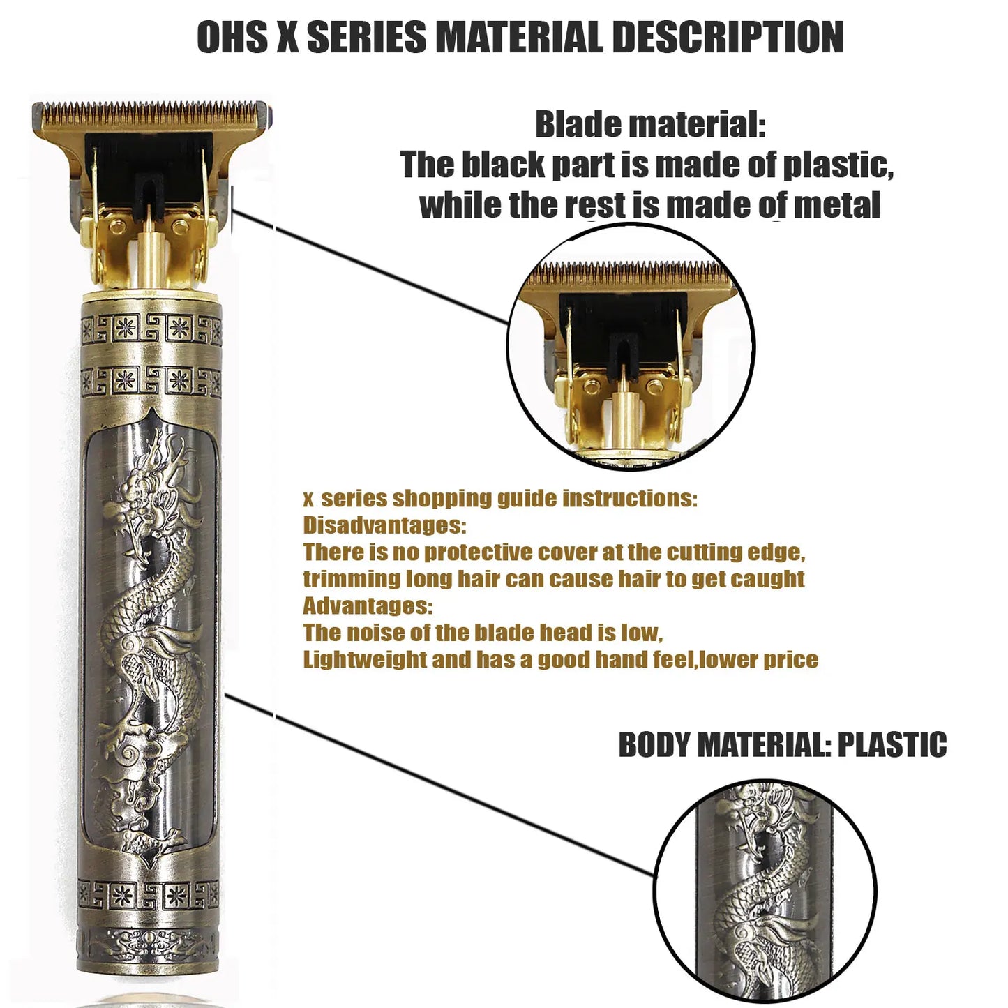 OHS T9 Cordless Electric Hair Clipper and Shaver for Men Fast Charging Floating Head Trimmer Waterproof Razor for Home and Travel