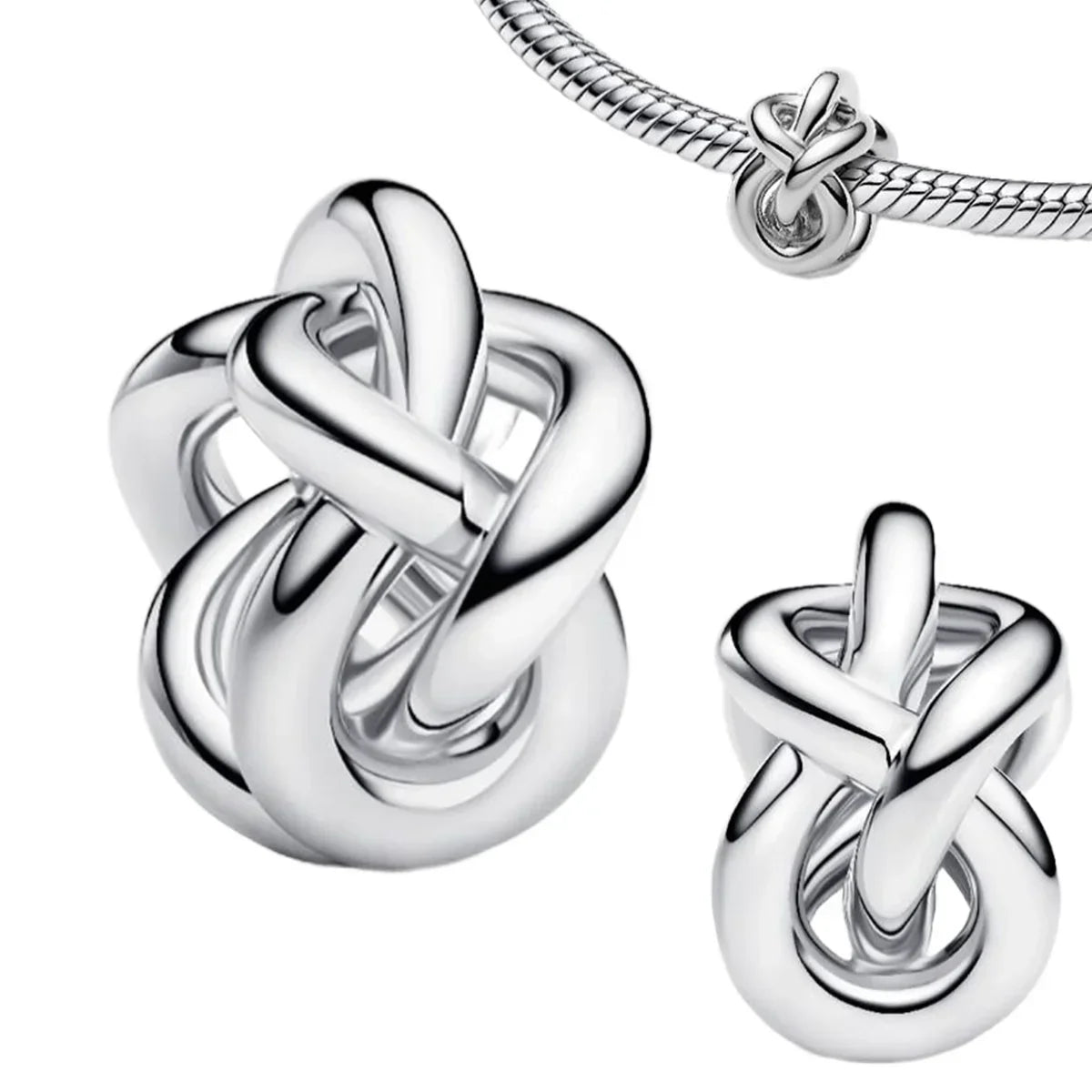 Sterling Silver 925 Skiing Penguin Charm with Geometric Snowflake Beads for Bracelets and Necklaces DIY Jewelry Gift
