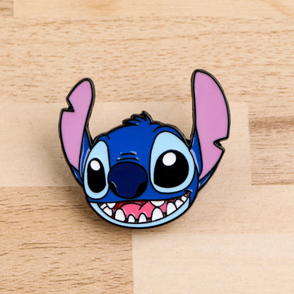 Cute Stitch Enamel Pin Cartoon Alien Brooch for Women Anime Jewelry Gift