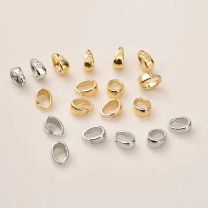 20Pcs Brass Snap on Bail for Pendant and Jewelry Making Supplies