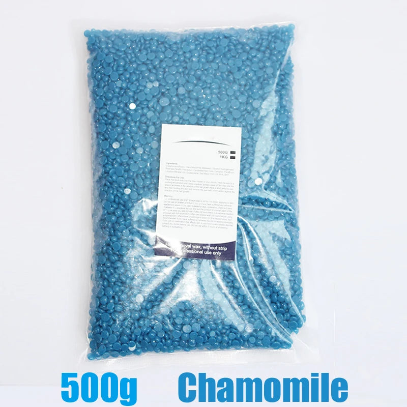 Painless Hard Wax Beans for Bikini and Body Hair Removal with Heating Wax Machine - Fast and Gentle Depilatory Solution