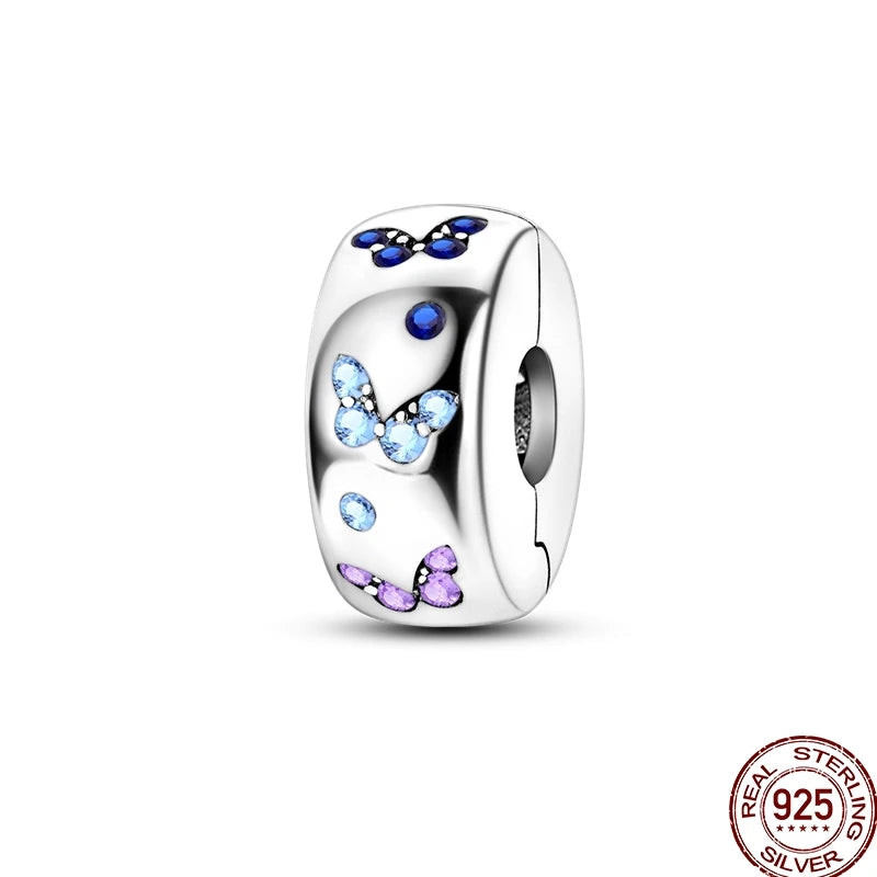 925 Sterling Silver Mom Heart Puzzle Charm Bead Luminous