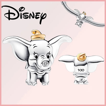 Disney 925 Sterling Silver Stitch Minnie Winnie Dangle