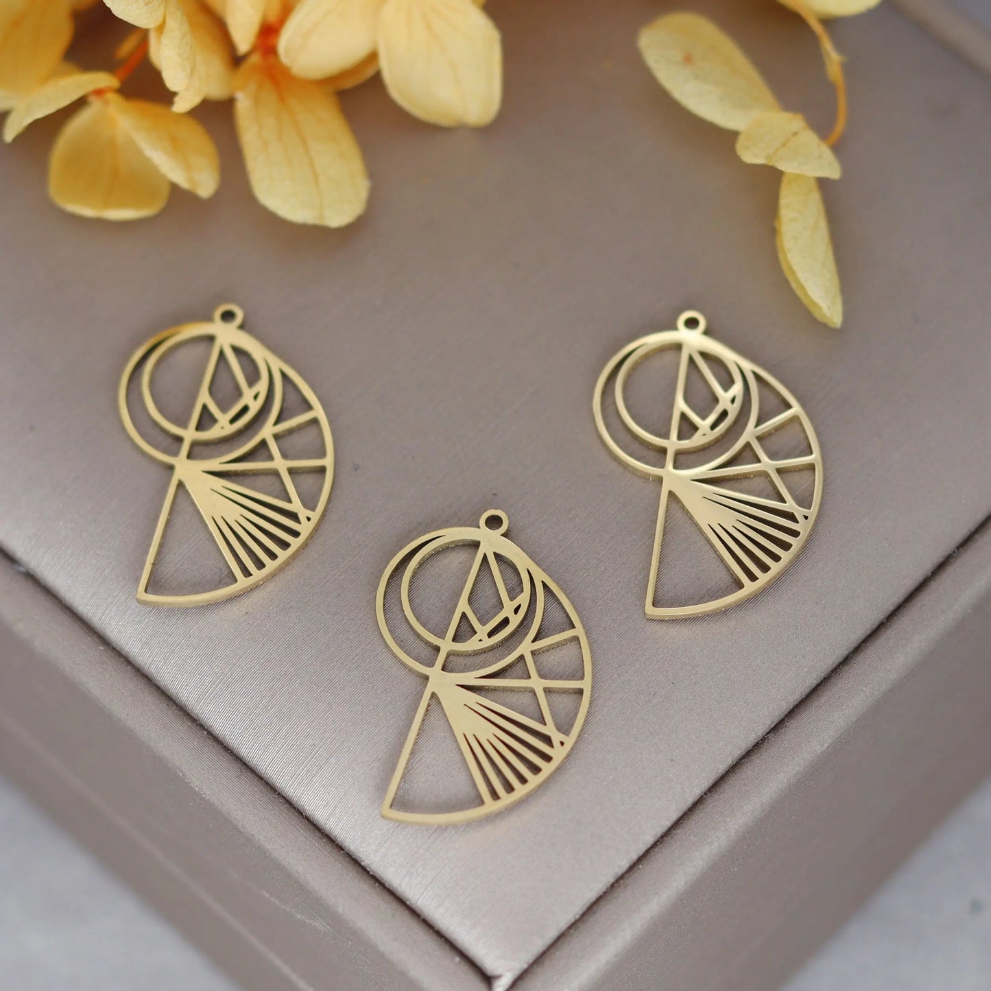 Elegant DIY Amulet Set: Phoenix Bird, Hummingbird, Snake Charms in Stainless Steel for Jewelry Making