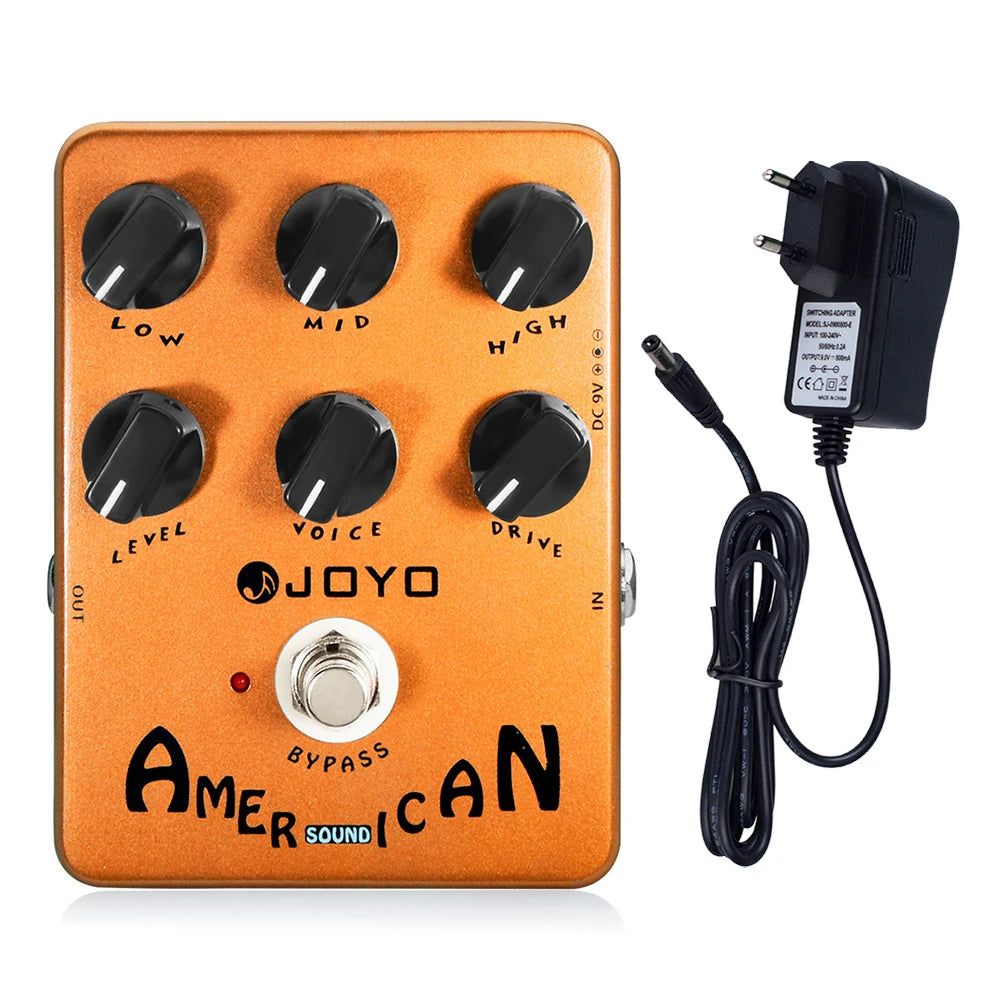 JOYO JF-14 American Sound Overdrive Guitar Effect Pedal JF-14 add adapter