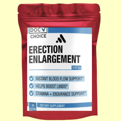 Male Performance Transdermal Patches 30 Count Natural Testosterone Booster With L-Arginine Ginkgo Biloba Tribulus