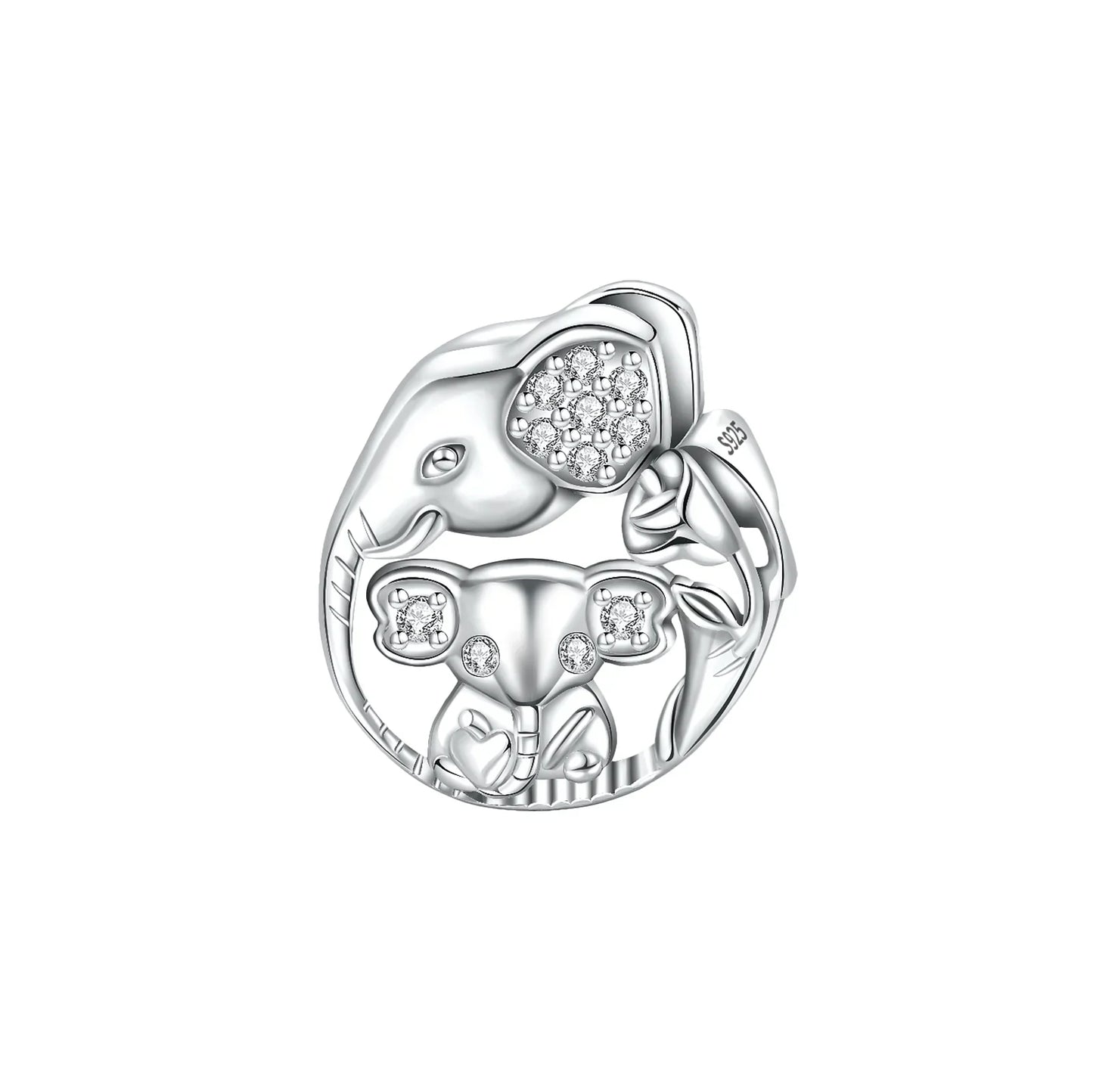 925 Sterling Silver Colorful Elephant Animal Charms for DIY Jewelry Necklace Bracelet Gifts