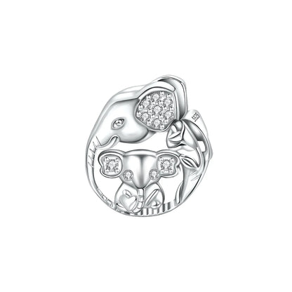 925 Sterling Silver Colorful Elephant Animal Charms for DIY Jewelry Necklace Bracelet Gifts